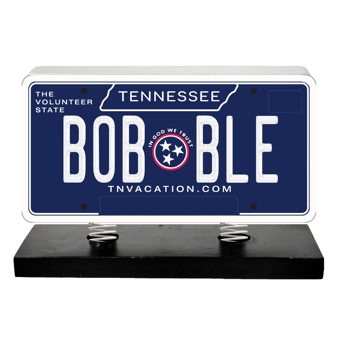 Tennessee License Plate Bobble