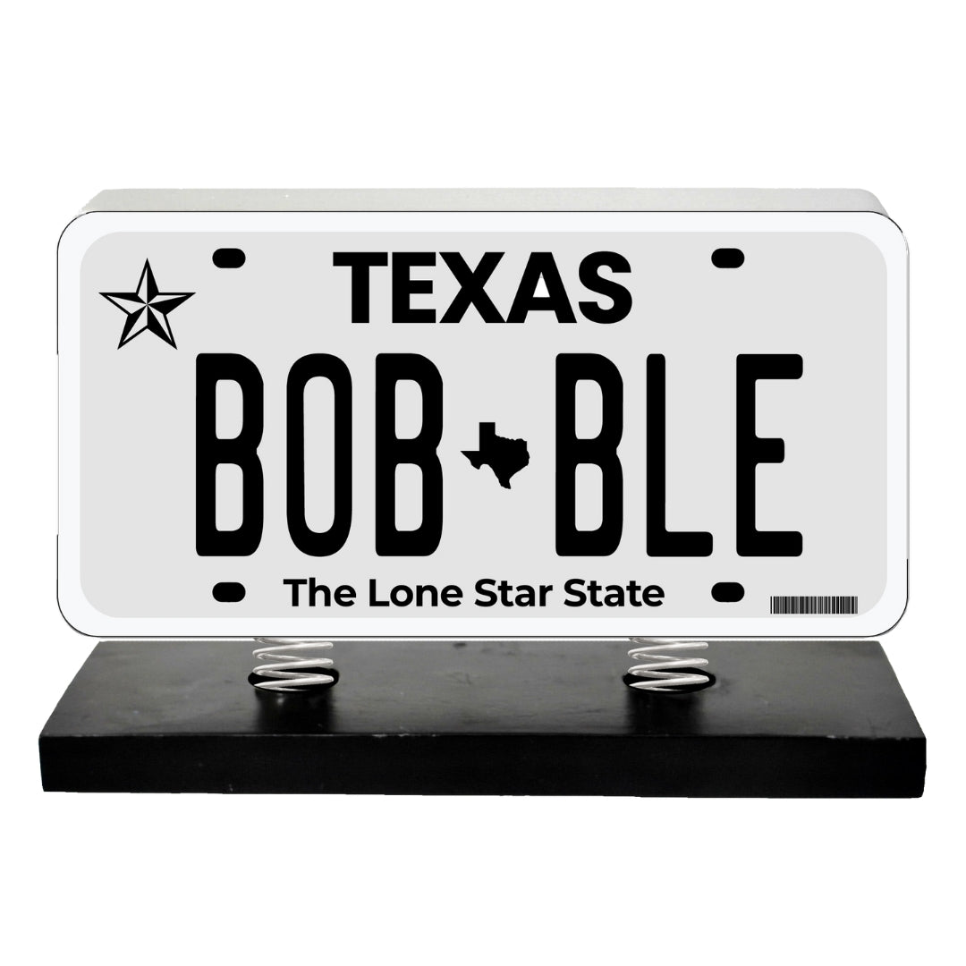 Texas License Plate Bobble