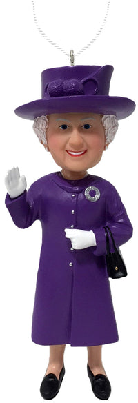 Thumbnail for Queen Elizabeth  Purple Ornament Bobblehead