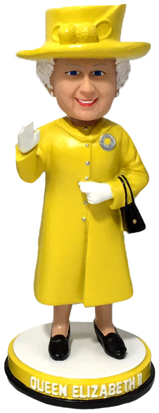 Queen Elizabeth Yellow Mini Bobblehead