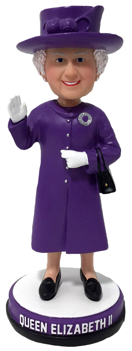 Queen Elizabeth Purple Mini Bobblehead