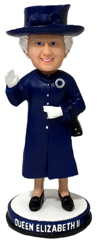 Thumbnail for Queen Elizabeth Royal Blue Mini Bobblehead