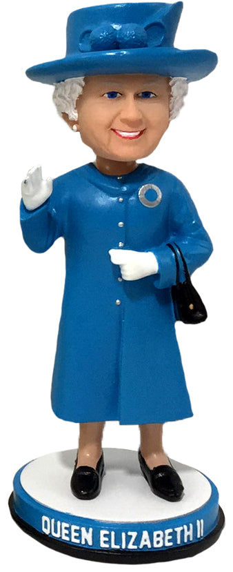 Queen Elizabeth Light Blue Mini Bobblehead