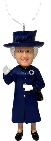 Thumbnail for Queen Elizabeth Royal Blue Ornament Bobblehead