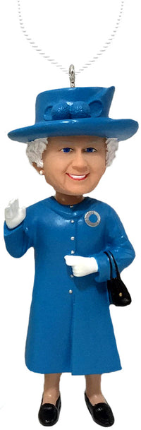 Thumbnail for Queen Elizabeth  Light Blue Ornament Bobblehead