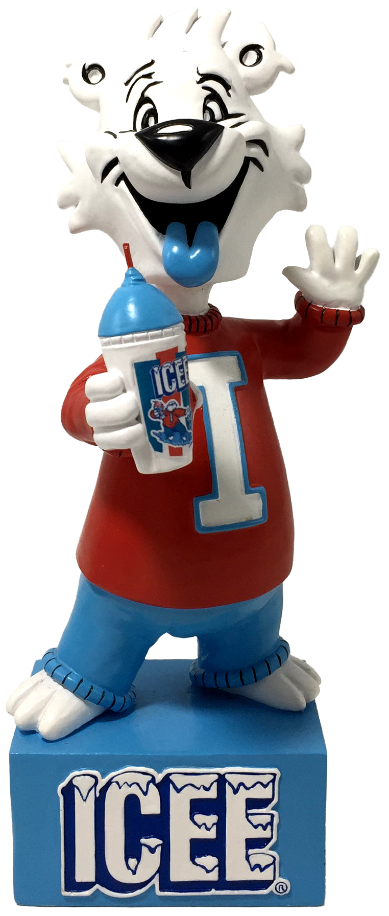 Icee Blue Tongue Out Bobblehead