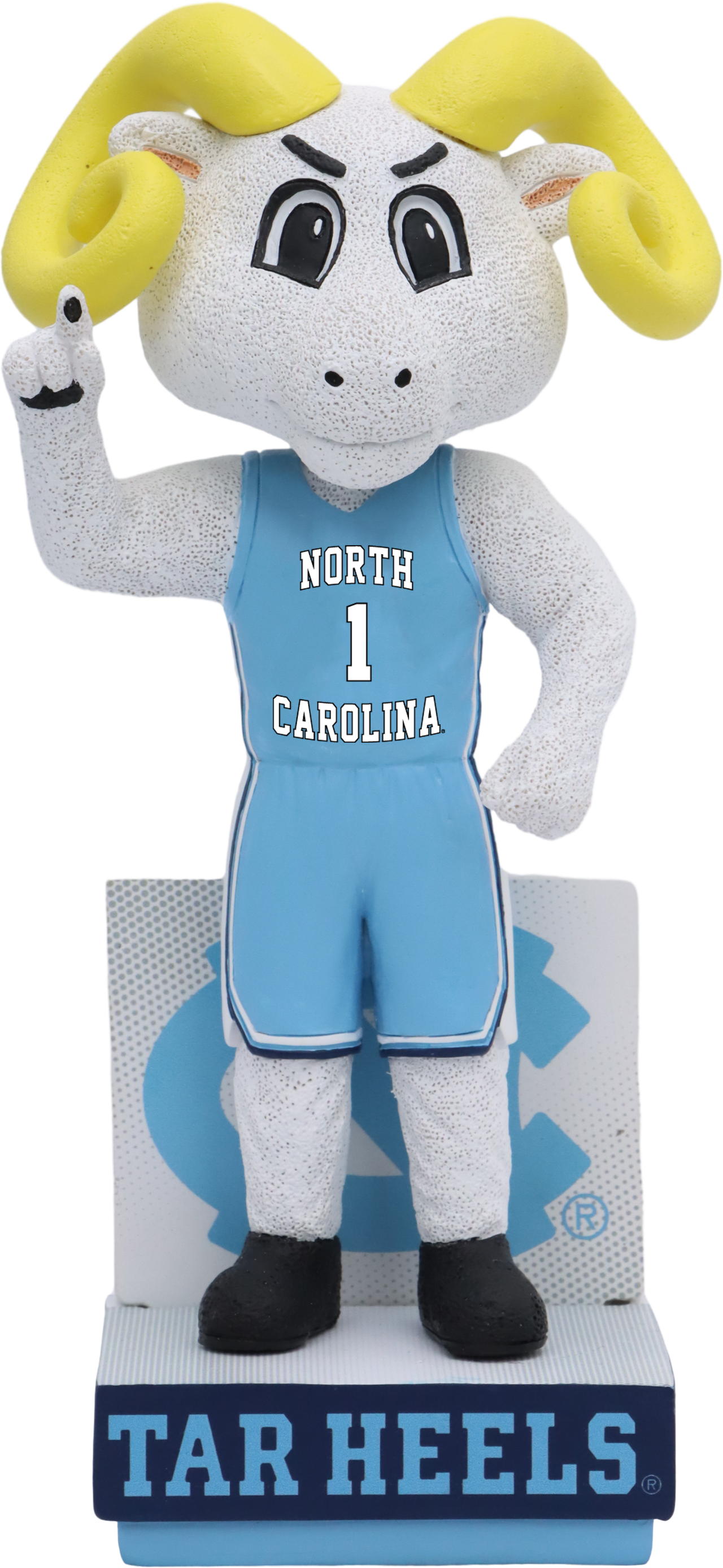 North Carolina Mascot Bobblehead - Yellow Horns