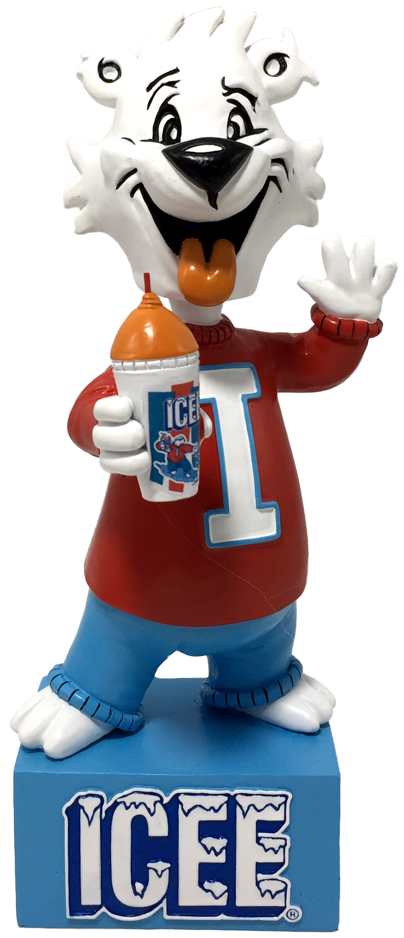 Icee Orange Tongue Out Bobblehead