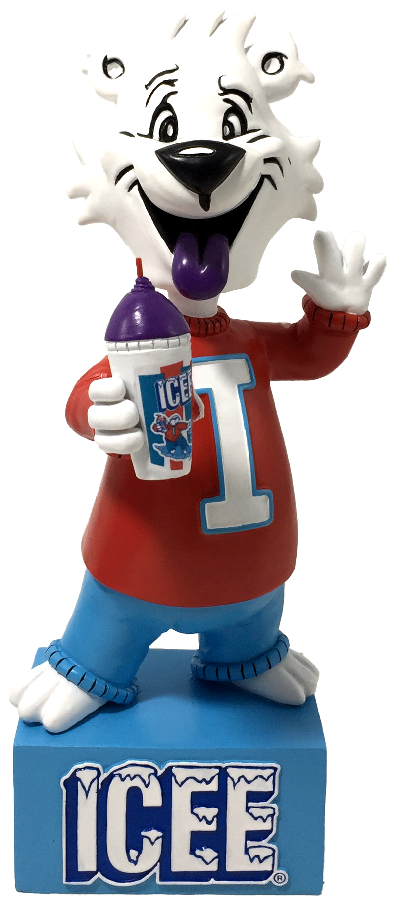 Icee Purple Tongue Out Bobblehead