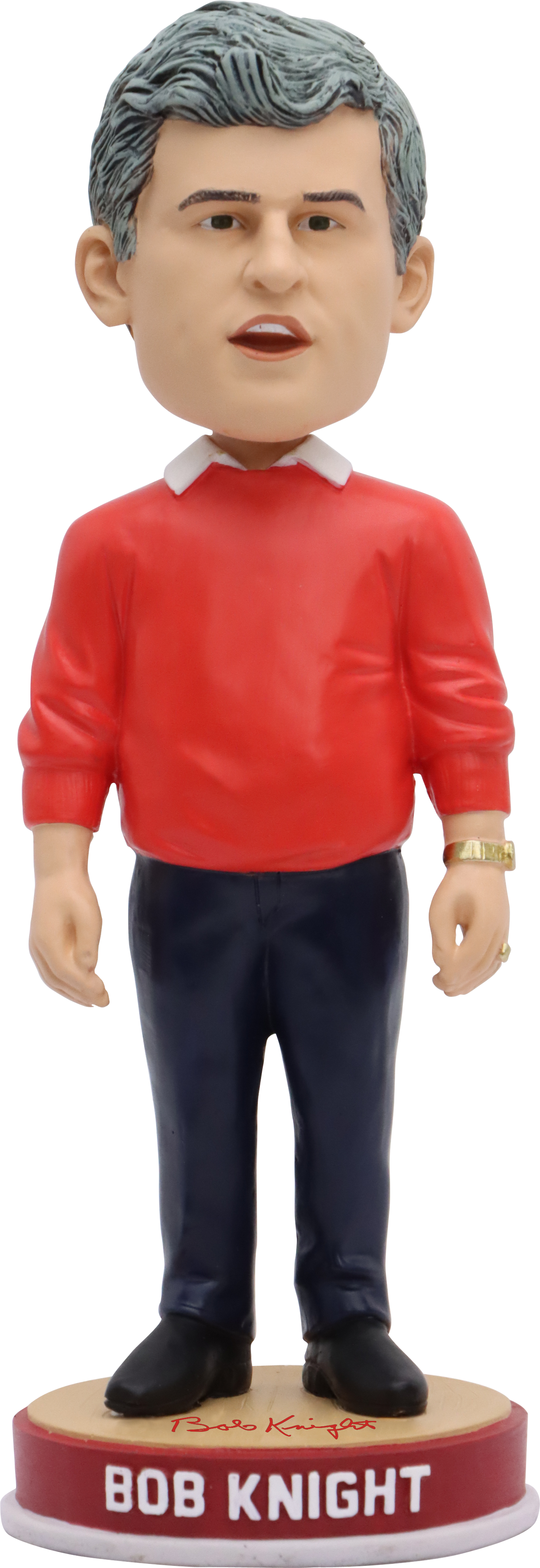 Bob Knight Indiana Hoosiers Standing Sweater Bobblehead NCAA