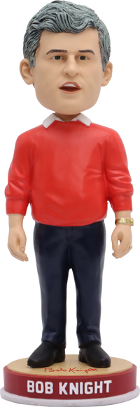 Thumbnail for Bob Knight Indiana Hoosiers Standing Sweater Bobblehead NCAA