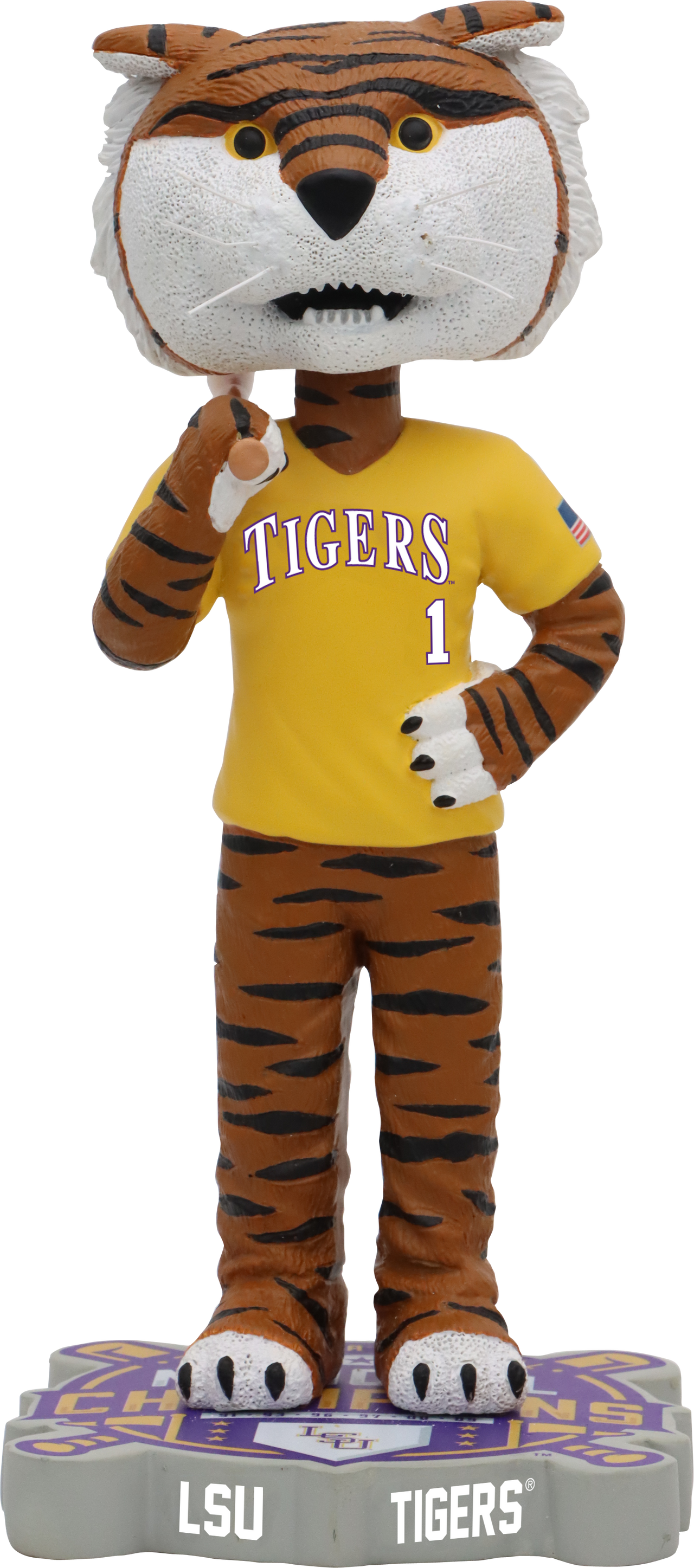 Mike The Tiger LSU Tigers 2023 Men's College World Series National Champions Bobblehead NCAA