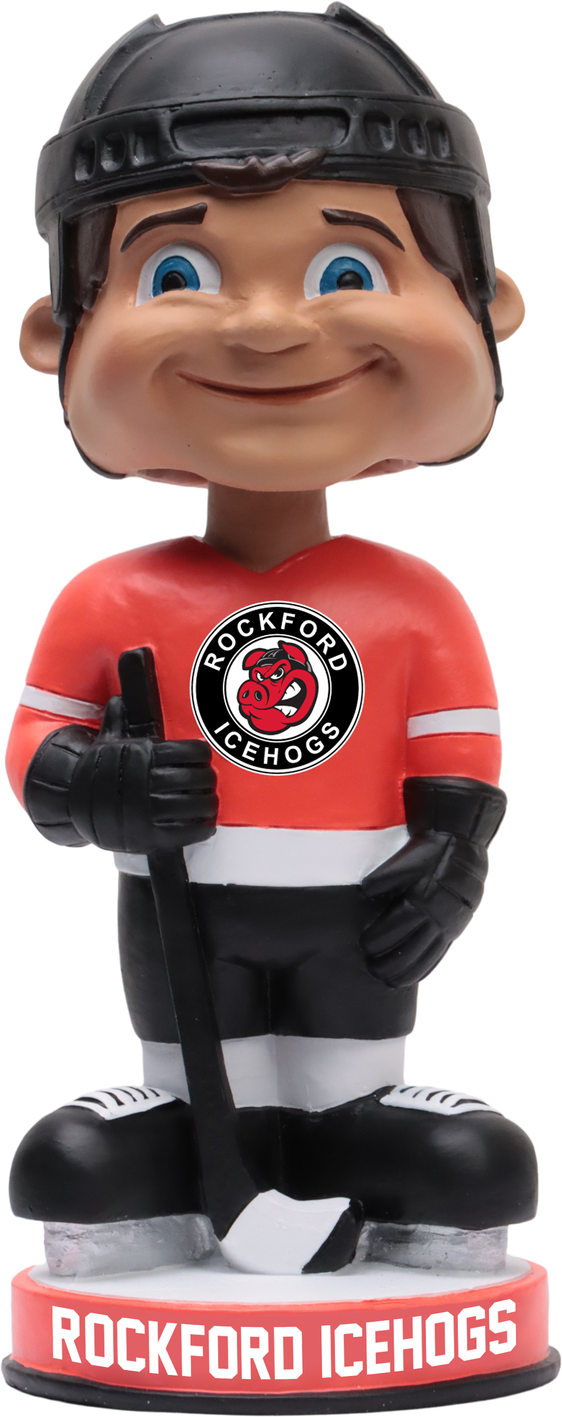 Rockford IceHogs Vintage Red Jersey Bobblehead AHL Hockey