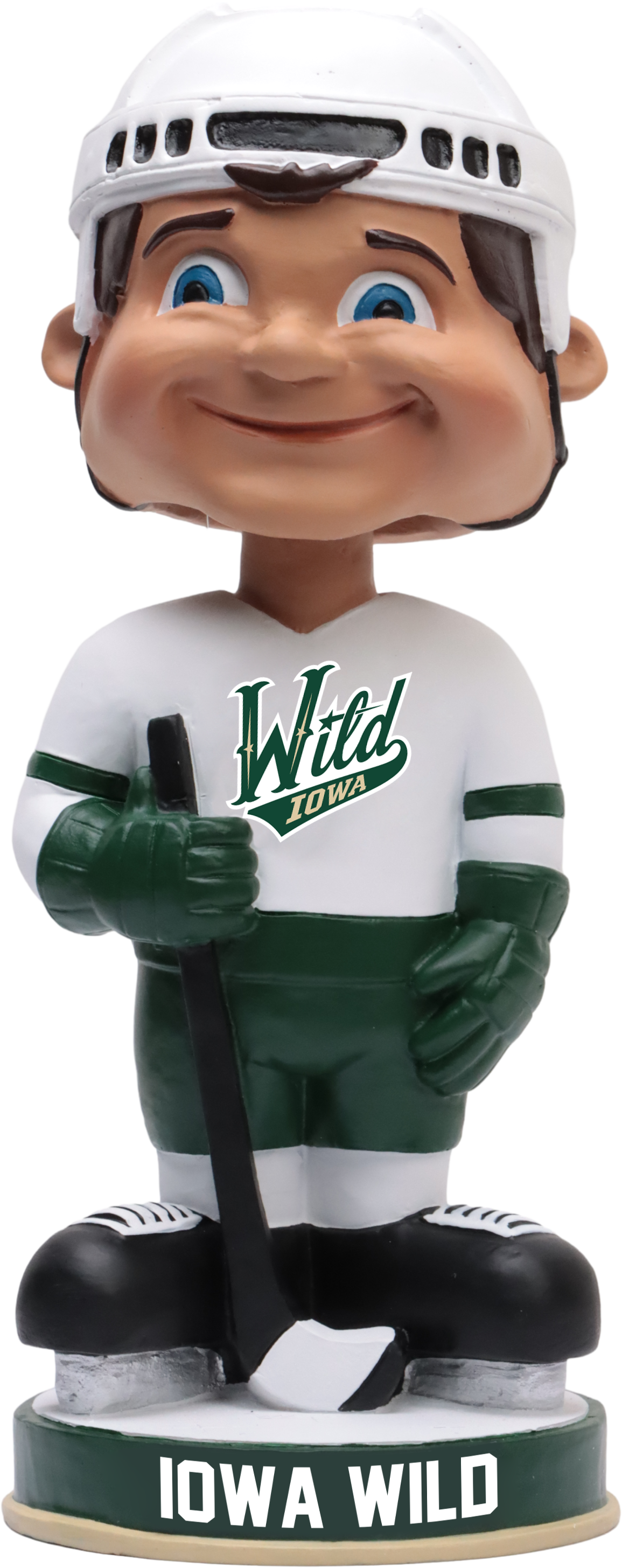 Iowa Wild White Jersey Ahl Vintage Bobblehead