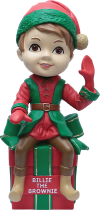 Thumbnail for Billie The Brownie  Milwaukee Christmas Legend Bobblehead