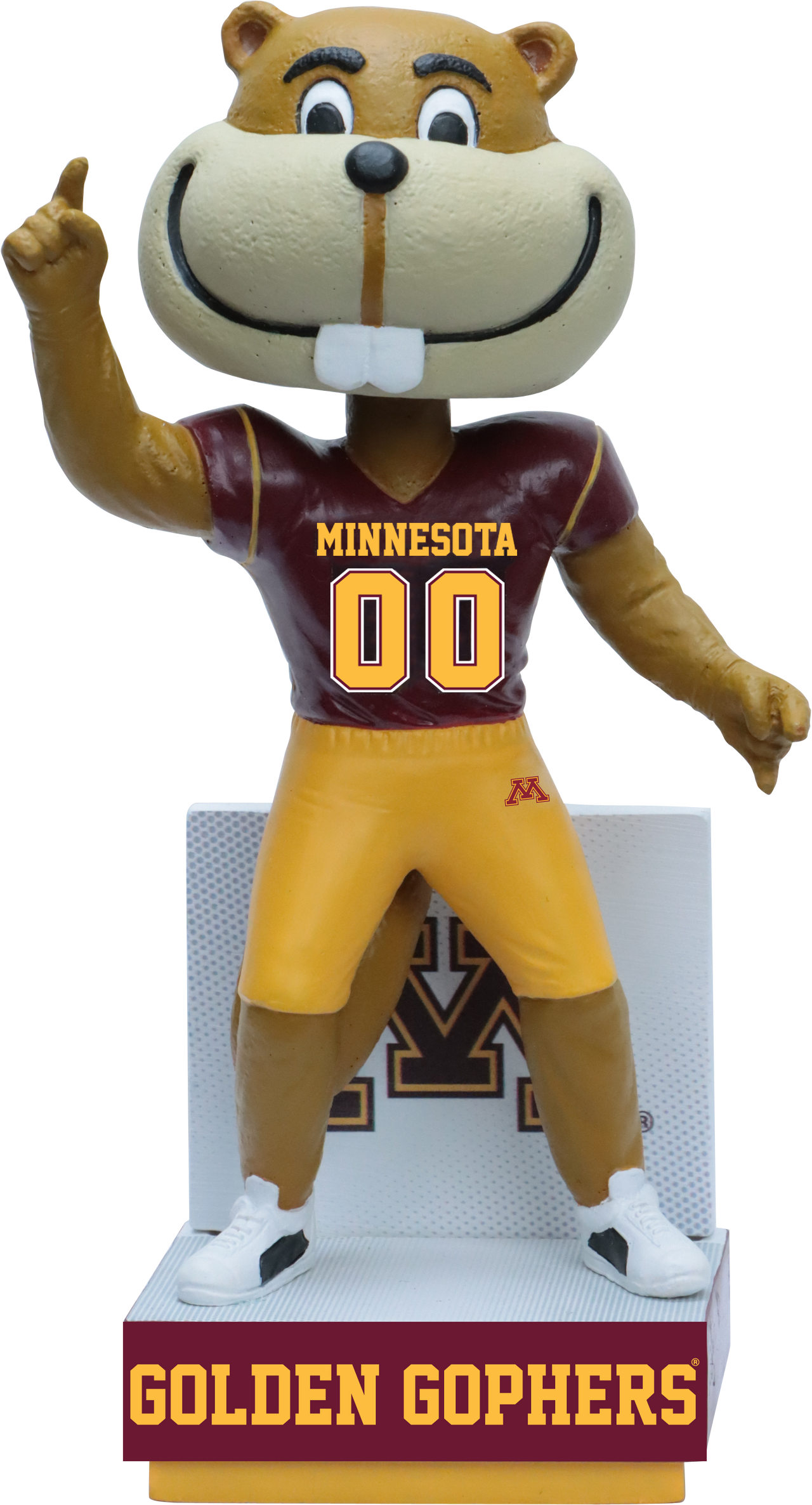 Goldy Gopher Minnesota Golden Gophers Football Maroon Jersey Bobblehead NCAA