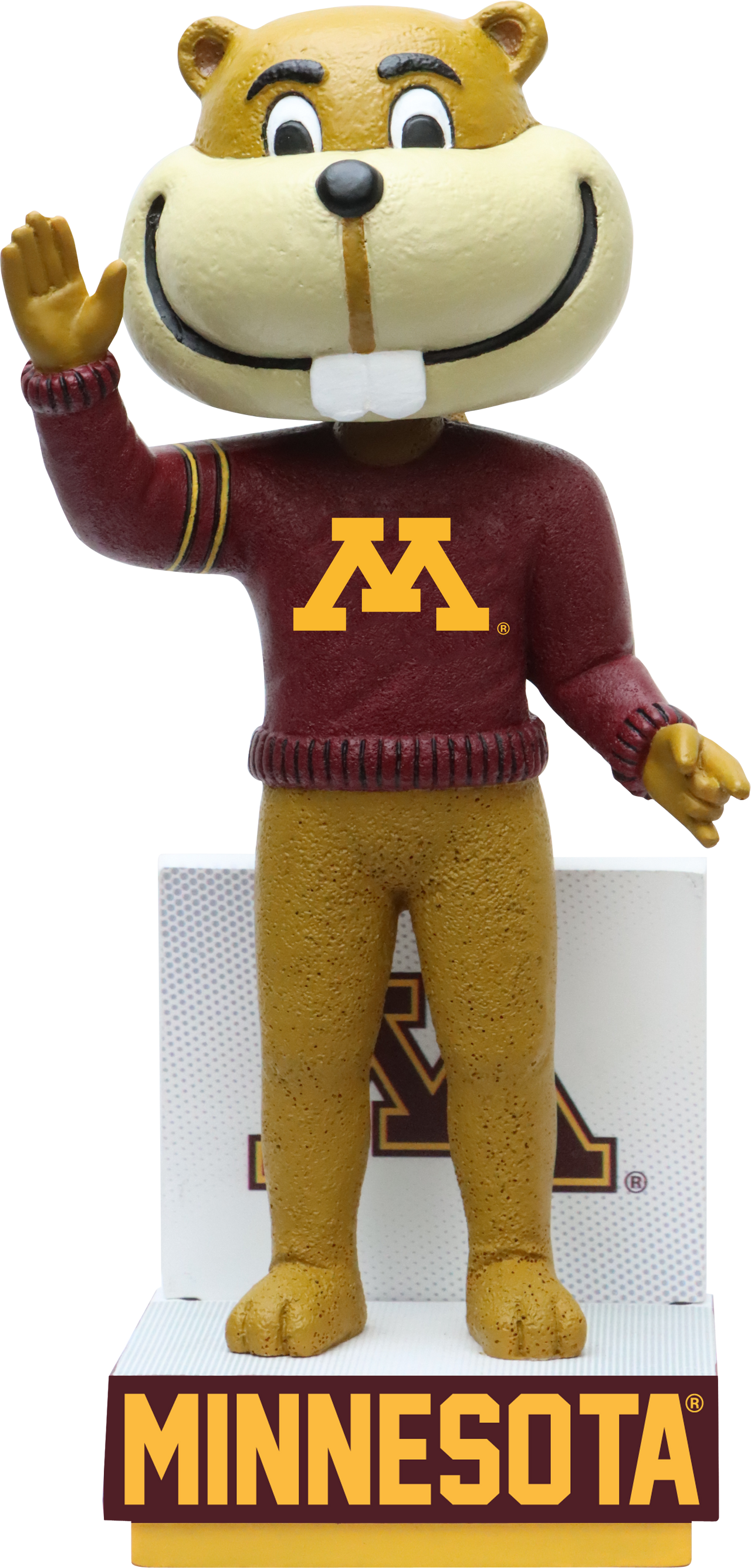 Goldy Gopher Minnesota Golden Gophers Sweater Bobblehead NCAA College