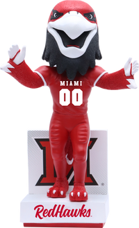Thumbnail for Swoop The Redhawk Miami RedHawks Mascot Bobblehead NCAA College