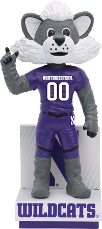 Thumbnail for Willie The Wildcat Northwestern Wildcats Mascot Bobblehead NCAA