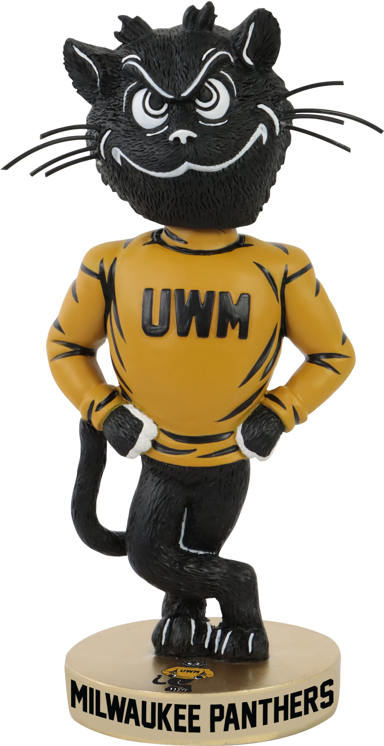 Pounce Panther Milwaukee Panthers Vintage Yellow Shirt Bobblehead NCAA College