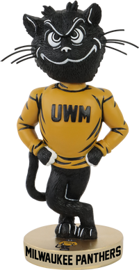 Thumbnail for Pounce Panther Milwaukee Panthers Vintage Yellow Shirt Bobblehead NCAA College