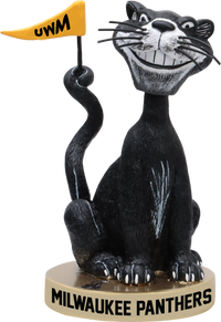 Thumbnail for Pounce Panther Milwaukee Panthers Vintage With Flag Bobblehead NCAA College