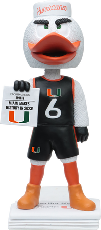 Thumbnail for Sebastian The Ibis Miami Hurricanes 2023 Final Four Bobblehead NCAA College