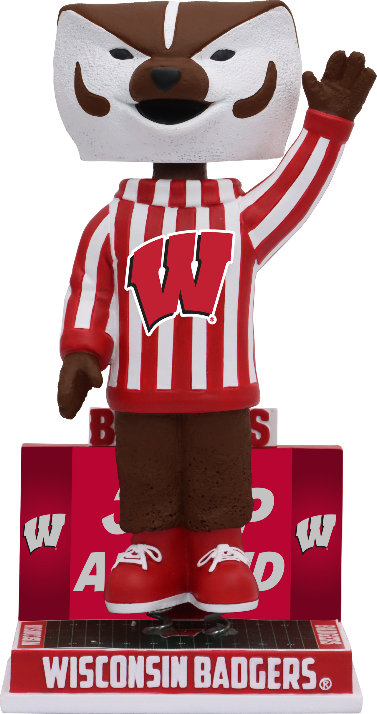 Bucky Badger Wisconsin Badgers Jump Around Bobblehead NCAA