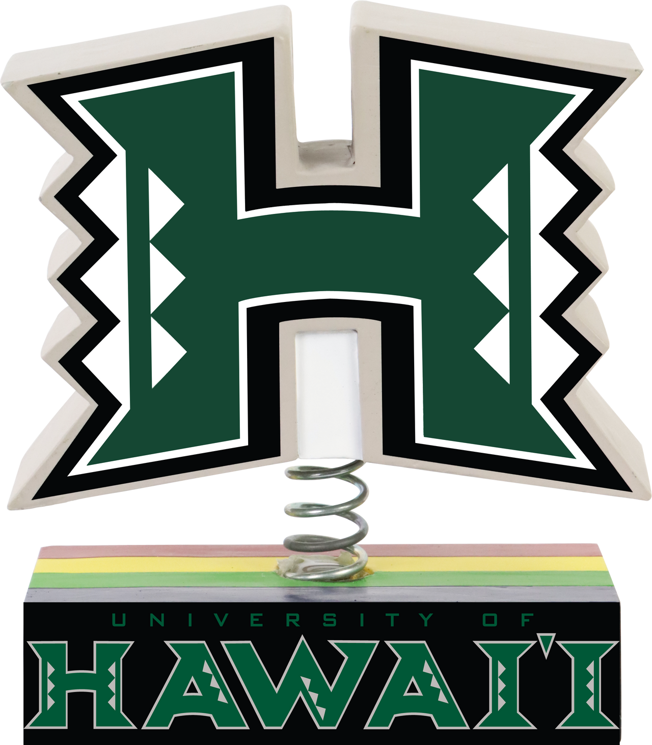 Hawaii Rainbow Warriors University of Hawaii Logo Bobblehead NCAA College