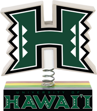 Thumbnail for Hawaii Rainbow Warriors University of Hawaii Logo Bobblehead NCAA College