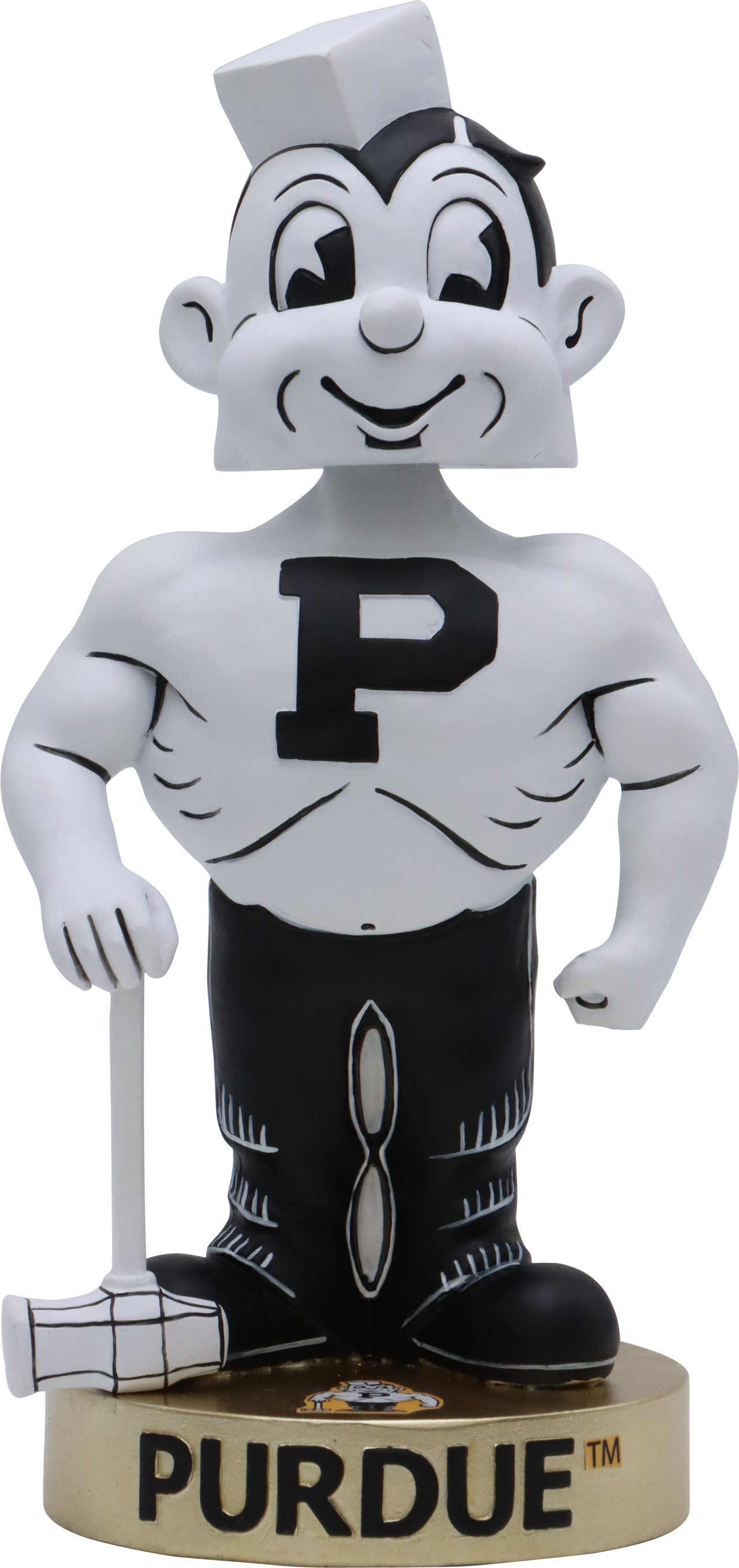 Purdue Boilermakers Vintage Holding Hammer Bobblehead NCAA