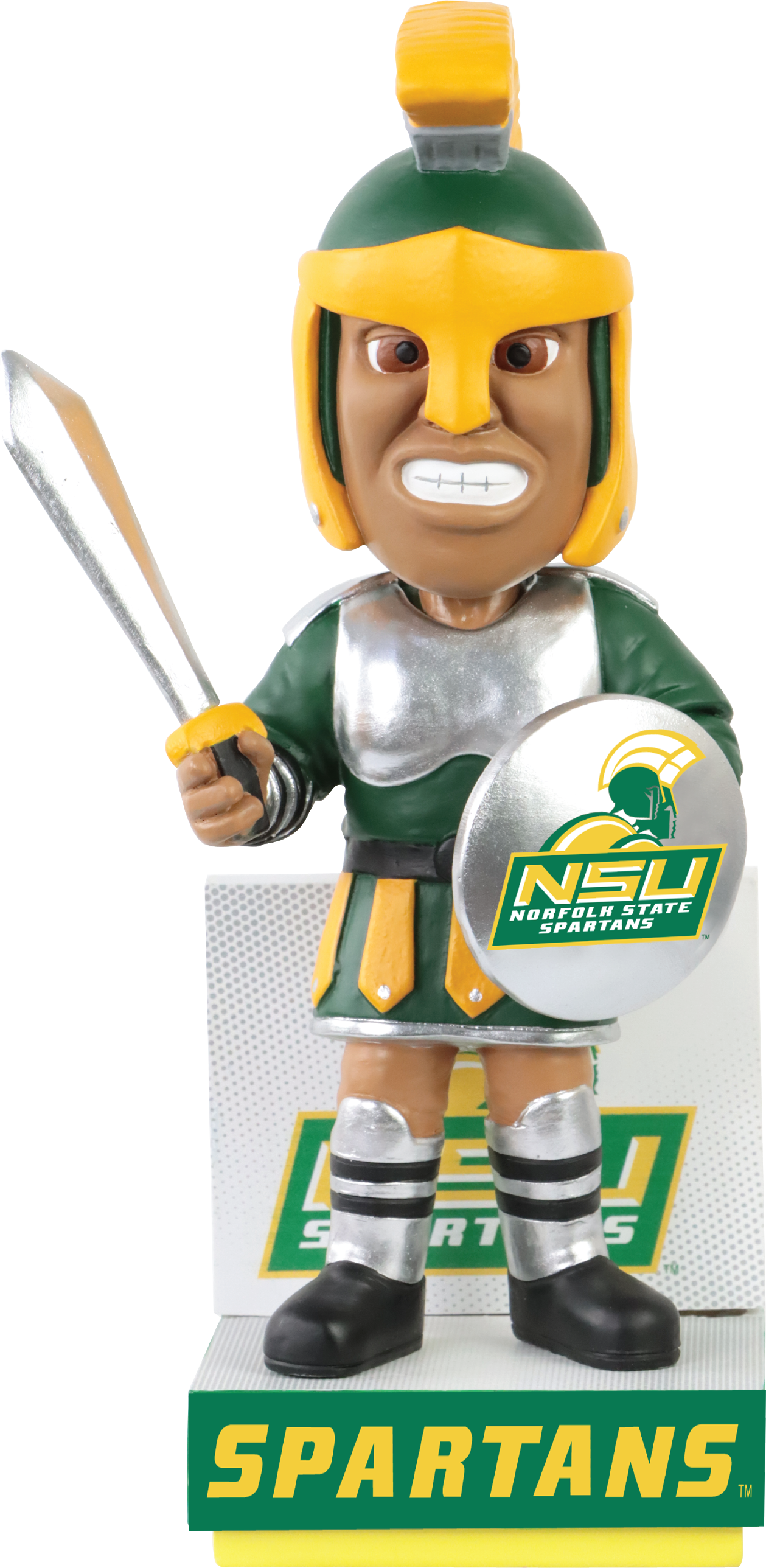 Spiro The Spartan Norfolk State Spartans HBCU Bobblehead NCAA College