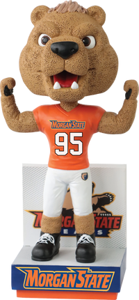 Thumbnail for Benny The Bear Morgan State Bears Orange Jersey HBCU Bobblehead NCAA College