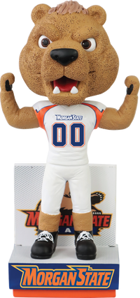 Thumbnail for Benny The Bear Morgan State Bears White Jersey HBCU Bobblehead NCAA College