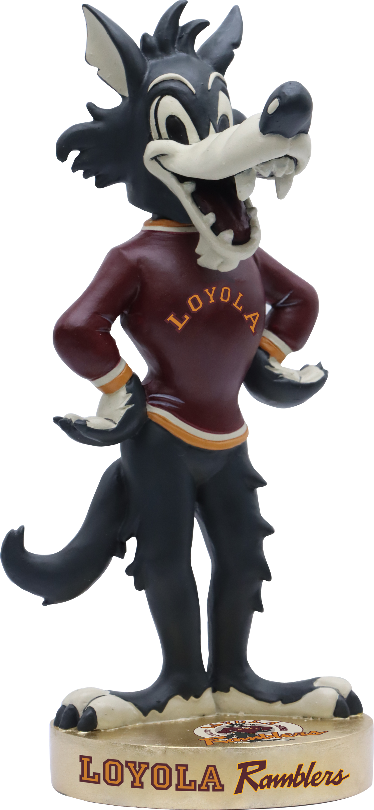 Loyola Ramblers Vintage Maroon Bobblehead NCAA College
