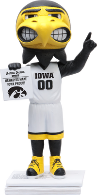 Thumbnail for Herky Iowa Hawkeyes 2022-23 Commemorative Season White Jersey Bobblehead NCAA