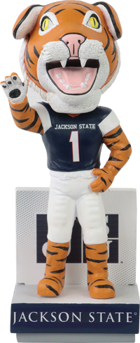 Thumbnail for Wavee Dave Jackson State Tigers Blue Jersey HBCU Bobblehead NCAA College