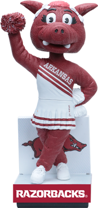Thumbnail for Sue E Arkansas Razorbacks Red Uniform Bobblehead NCAA College