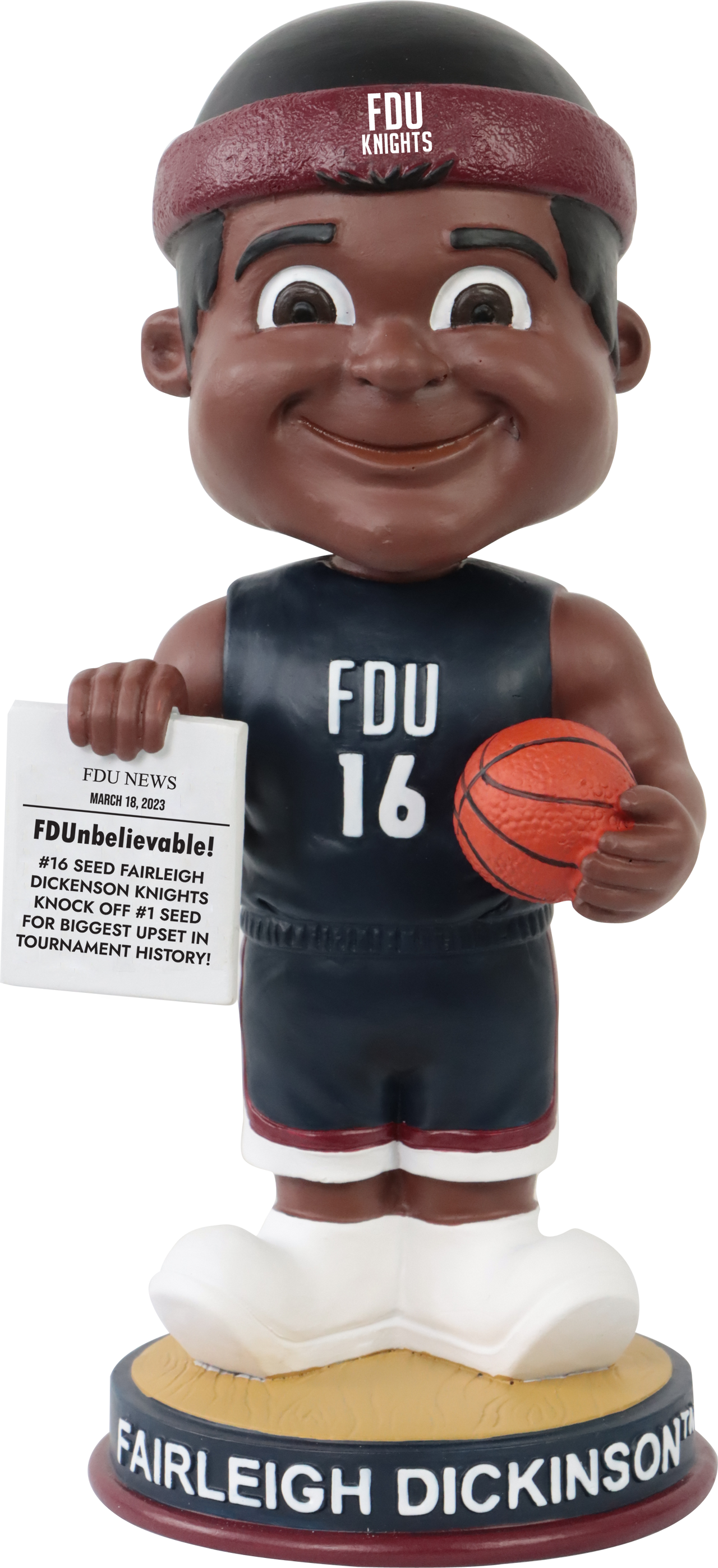 Fairleigh Dickinson Knights No. 16 Seed Upset Bobblehead NCAA College