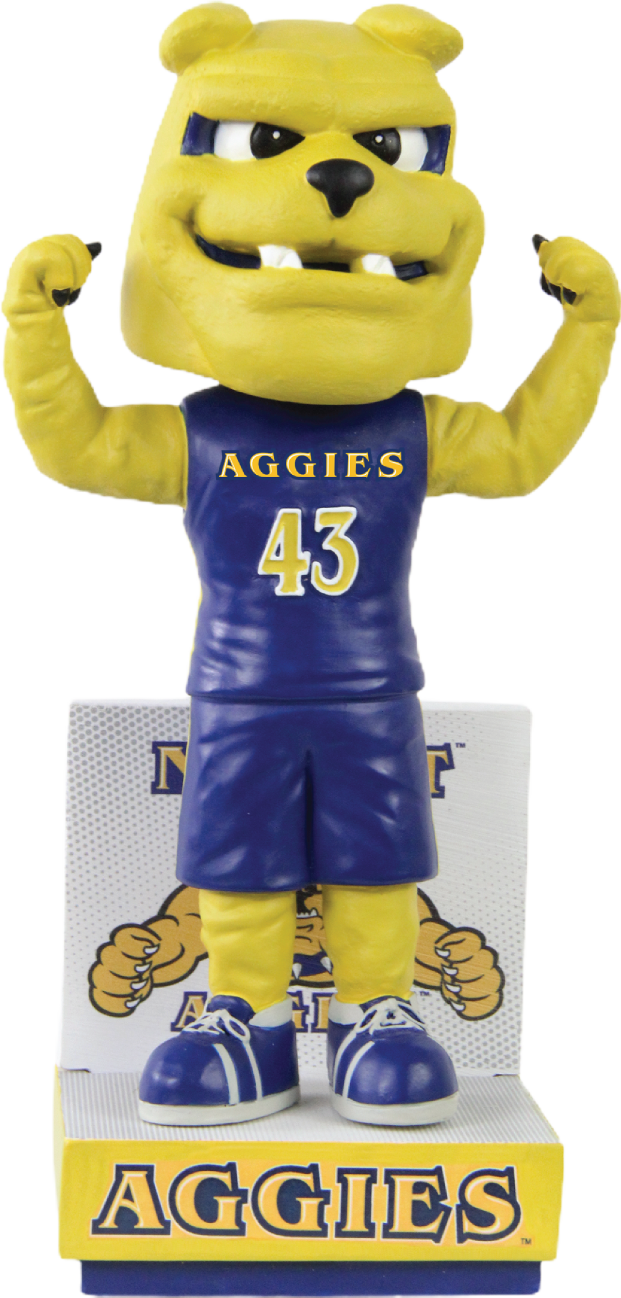 Aggie The Bulldog North Carolina A&T Aggies HBCU Bobblehead NCAA College