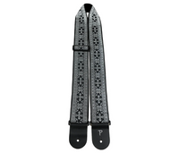 Thumbnail for Metallic Silver Cross Design Jacquard with Leather Ends