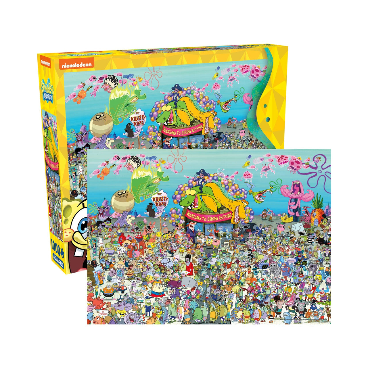 SpongeBob SquarePants 25th Collage 1000 Piece Jigsaw Puzzle (Amazon VC Exclusive) – 12 PC PPK ($9.55 each)