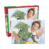 Thumbnail for Elf 1000 Piece Glitter Snow Jigsaw Puzzle – 3 PC PPK