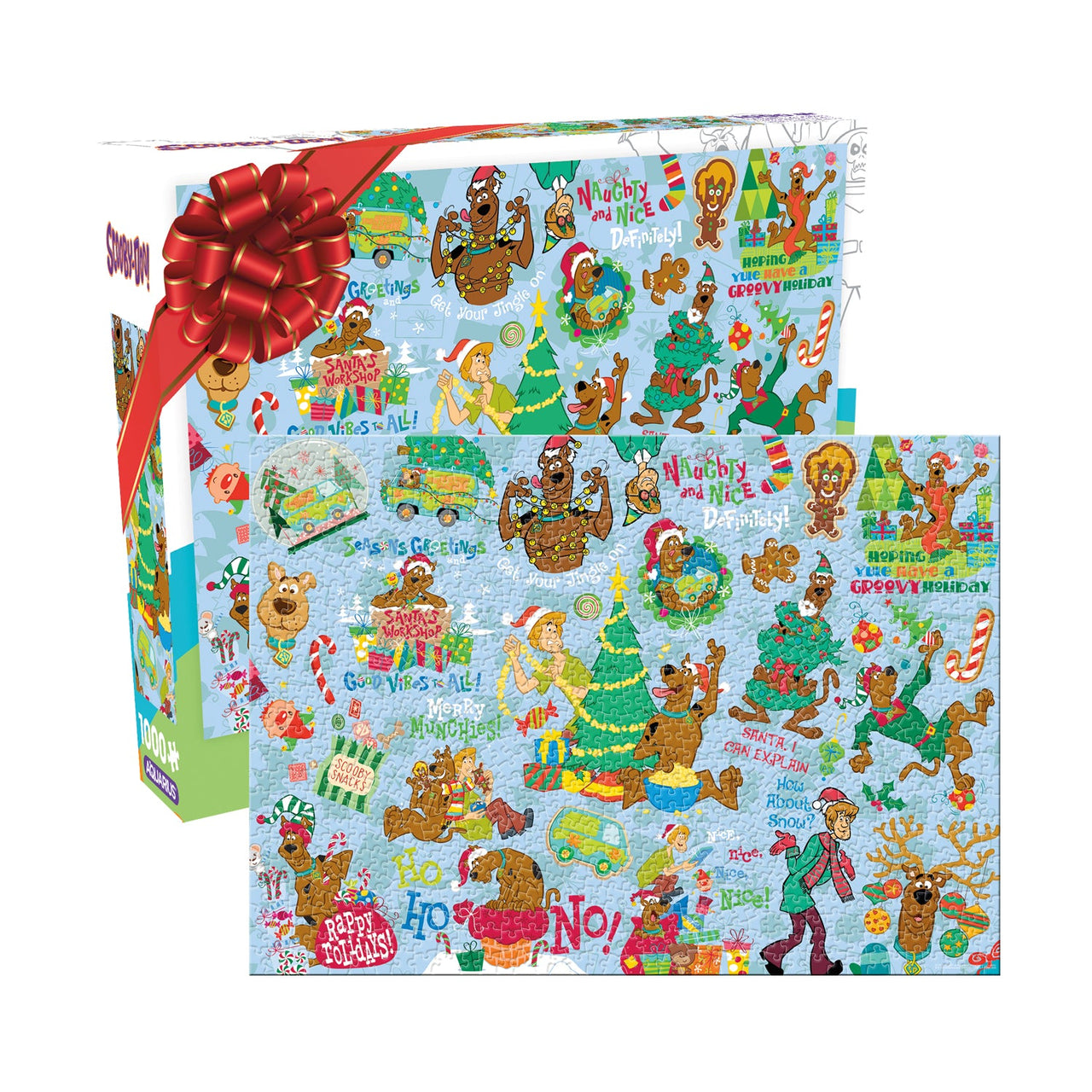 Scooby Doo Wrapping Paper 1000 Piece Jigsaw Puzzle – 3 PC PPK
