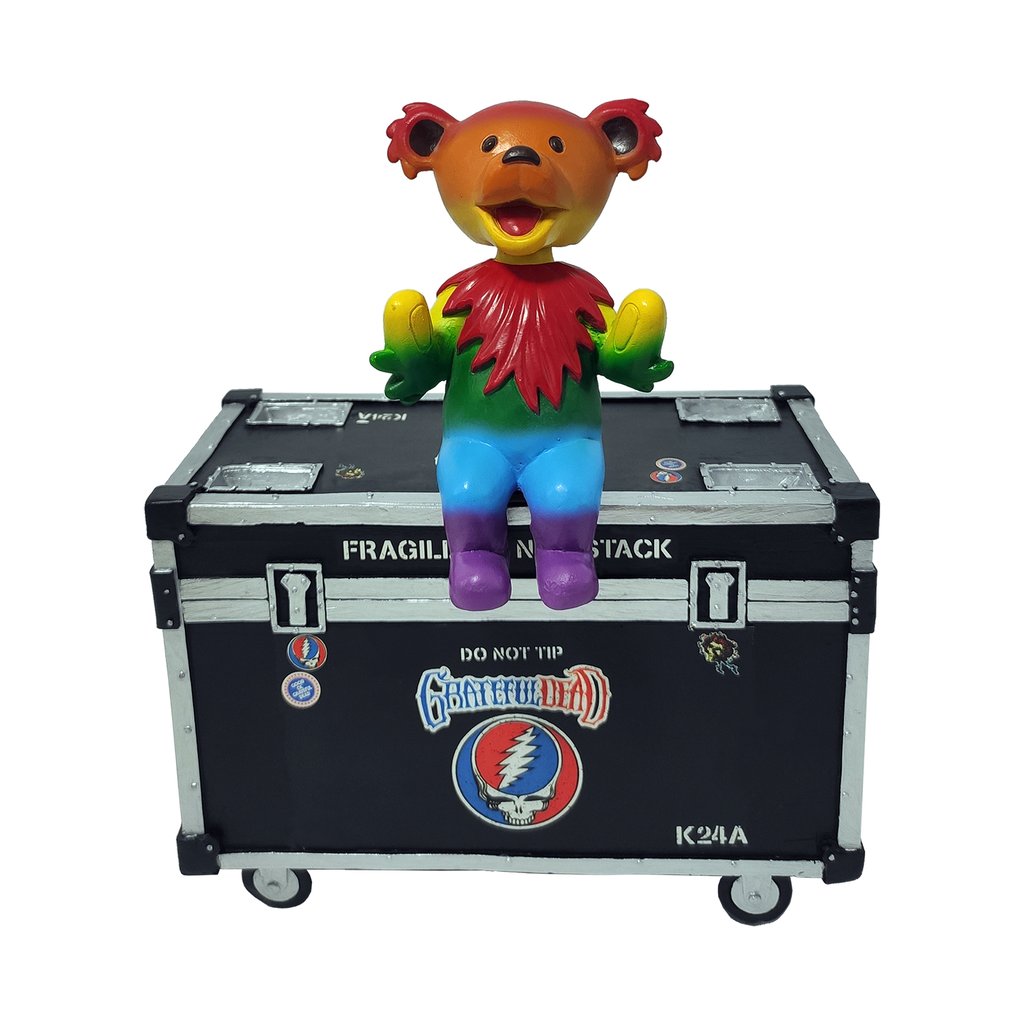Grateful Dead Dancing Bear On Stage Box Bobblehead