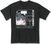 Thumbnail for MY LOVE STORY WITH YAMADA-KUN AT LV999 - AKITO YAMADA VISUAL CHANGE BLACK MEN'S T-SHIRT