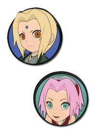 Thumbnail for NARUTO SHIPPUDEN - PINSART SD SAKURA & TSUNADE PVC PIN SET