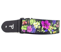 Thumbnail for Multi Colored Luau Floral Design on Polyester Ukulele Strap