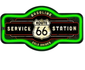 RTE 66 - 17X9 MARQUEE LED ROPE SIGN - (2 PC PPK - $14.25 EACH)