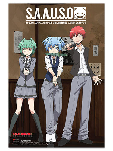 ASSASSINATION CLASSROOM - S.A.A.U.S.O. PAPER POSTER